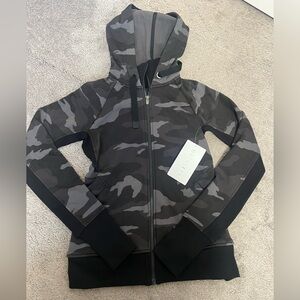 Brand new with tags athleta camo zip up. Size xxs